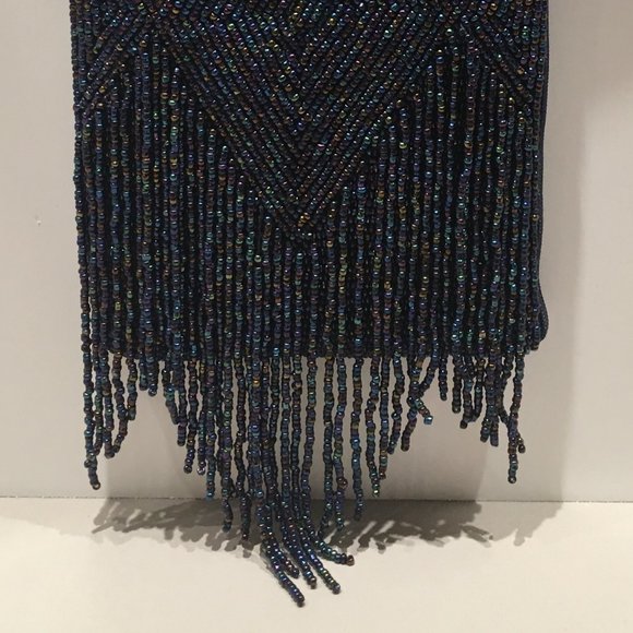 BLUE BEADED PHONE BAG - Picture 11 of 14